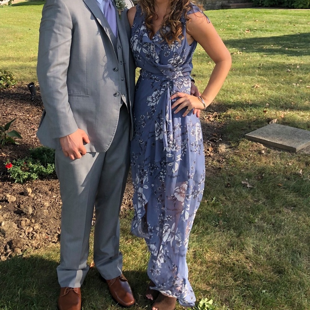 Periwinkle Floral Maxi Dress
